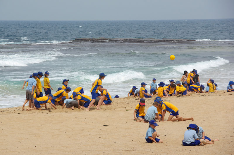 Ecole à la plage
