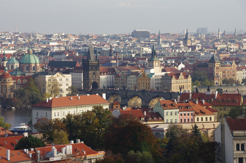 Vue sur Prague depuis Hradčany