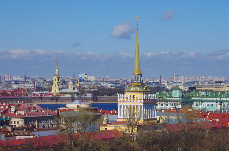 St Petersbourg - Cathedrale St Isaac- Vue sur la ville