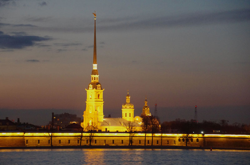 St Petersbourg by night - Forteresse Pierre et Paul