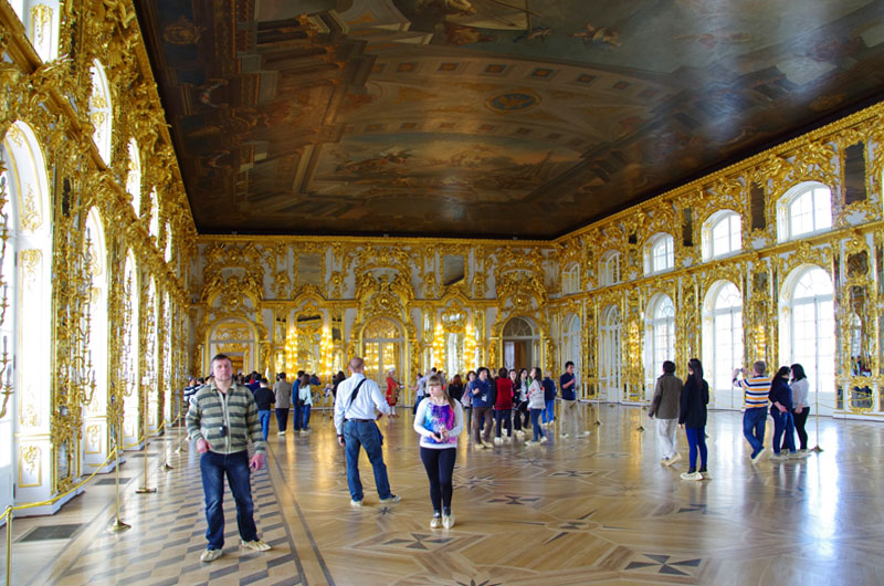 Tsarskoïe Selo  - La grande  salle de bal
