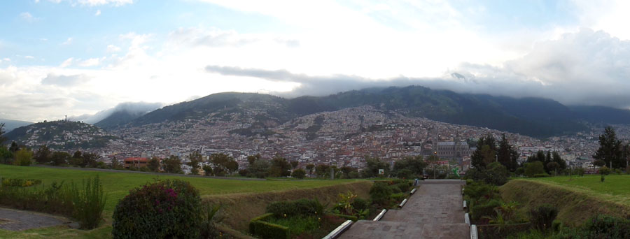 Quito vue du parc Itchimbia