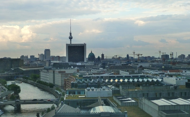 Berlin - Reichstag panorama de la coupole