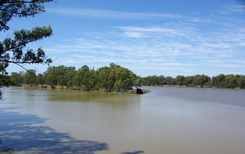 Jonction de Murray et Darling rivers