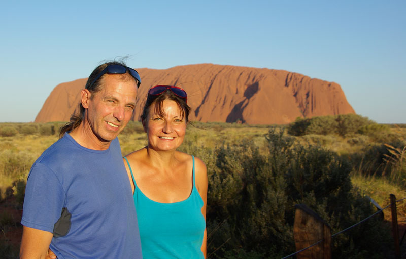 Uluru - Coucher de soleil