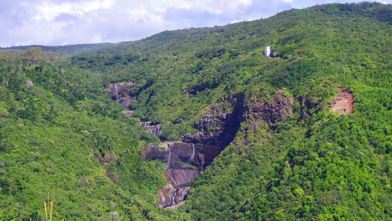 Vue sur les 7 cascades