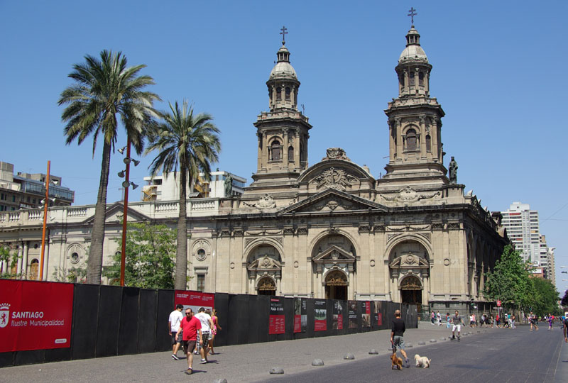 Santiago - Cathédrale Plaza de Armas