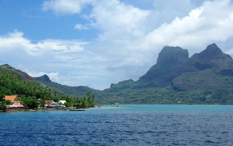 Bora Bora - Vue du bateau