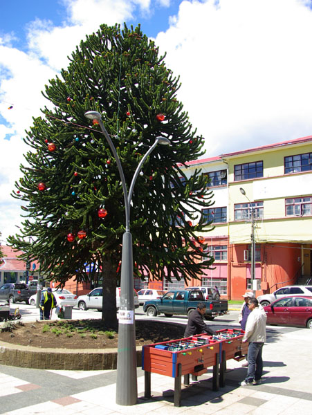 Chiloé - Ancud, babyfoot sur la place