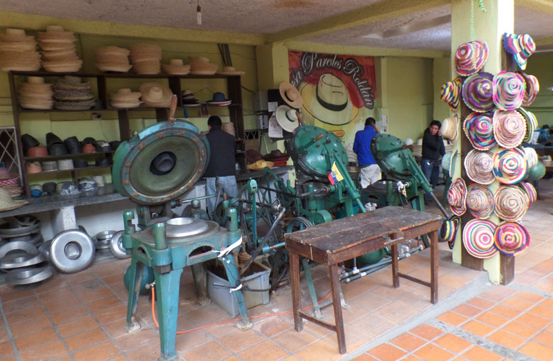 Cuenca - Fabrique de sombrero paja toquilla