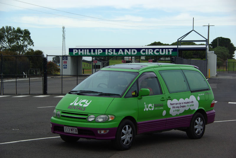 Phillip Island -  Jucy 2 au circuit GP