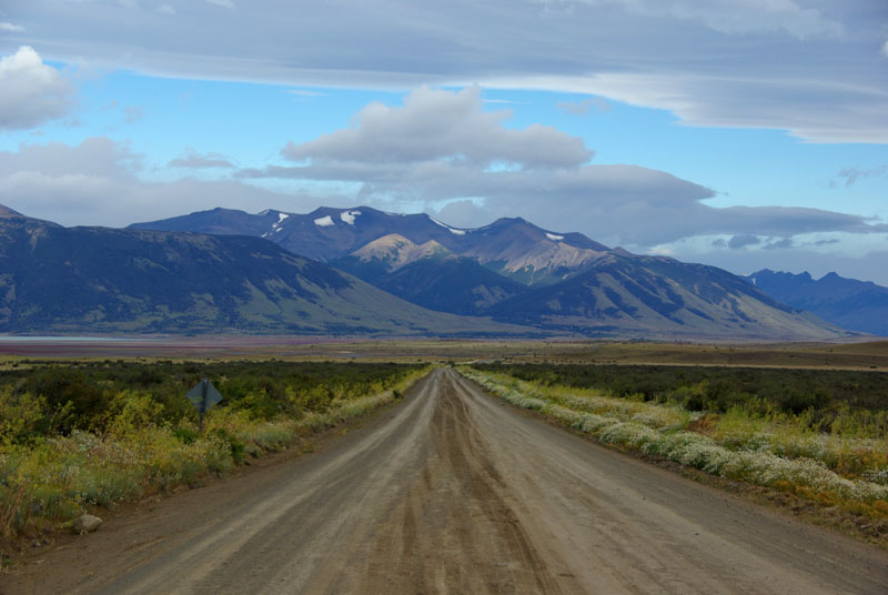 Route vers le Perito Moreno