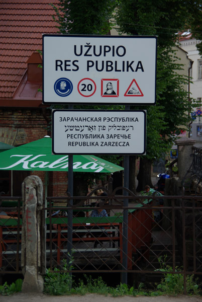 Etat d'Uzupis dans Vilnius