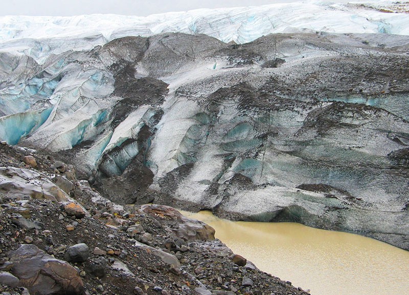 Vatnajokull langue glacière de Svinafellsjokull