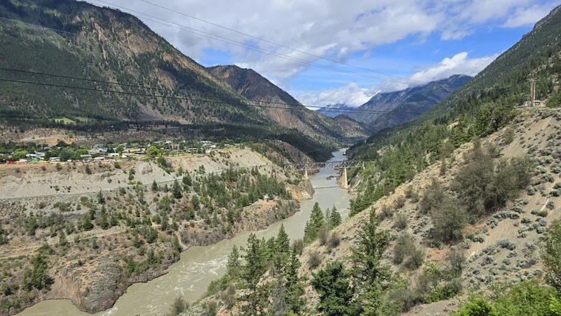Canyon du fleuve Fraser a Lillooet