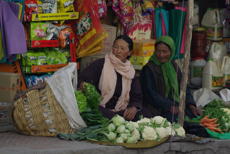 Commerçantes à Leh