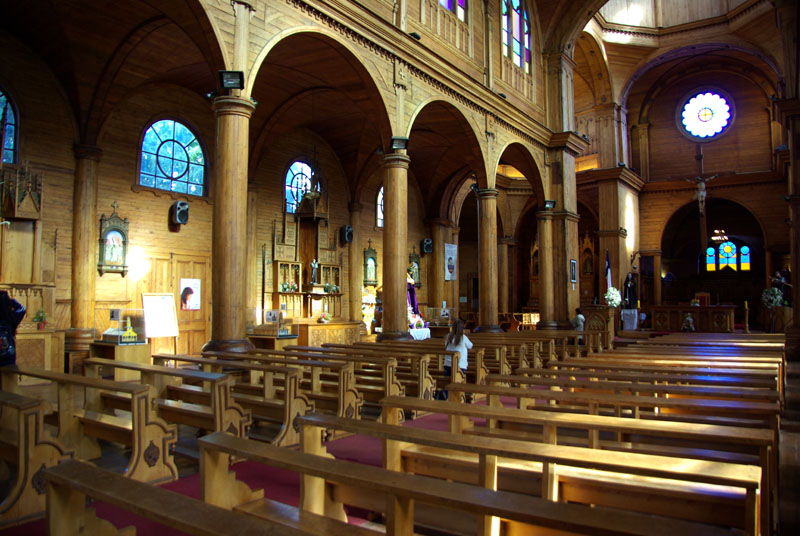 Chiloé - Castro, intérieur de l'église