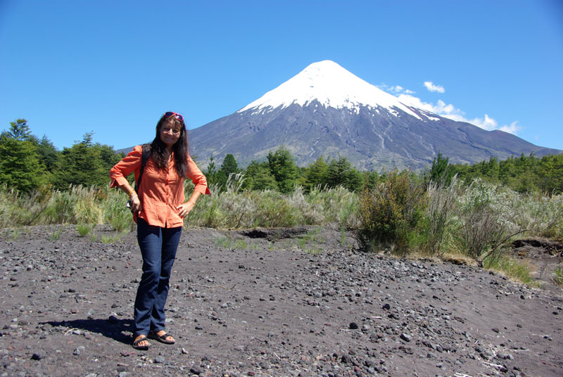 Au pied du  volcan Osorno