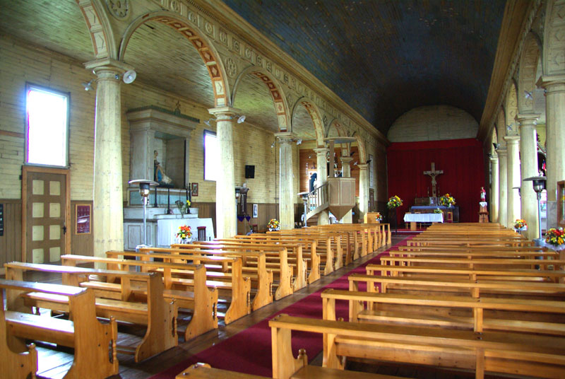 Chiloé - Chonchi, intérieur de l'église