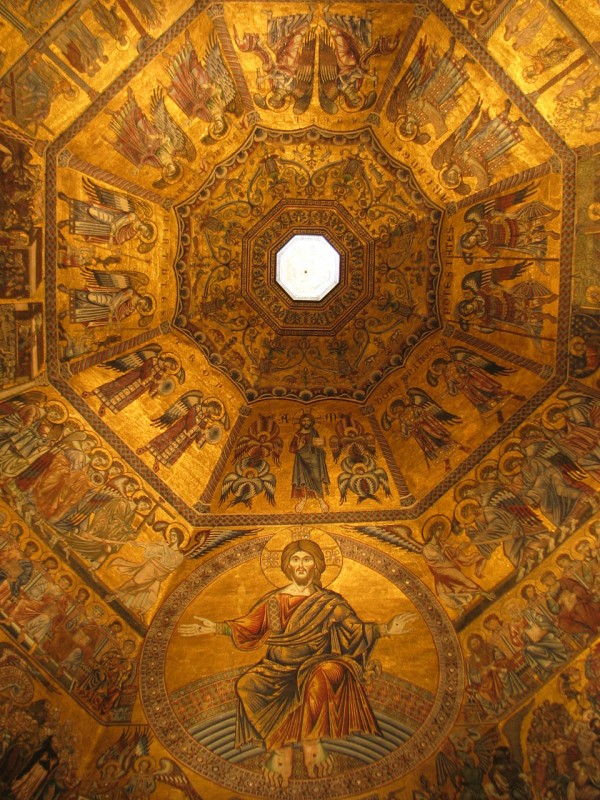 Florence - Baptistere Coupole mosaique du 13°s