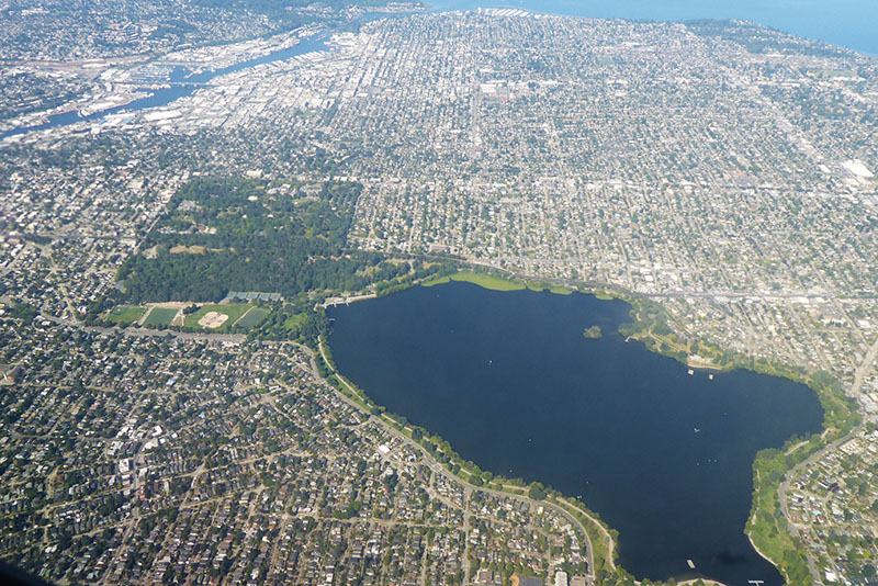 Seattle vue aerienne