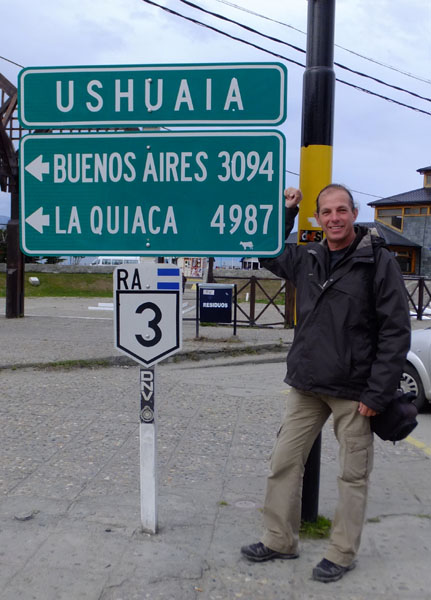 Ushuaia - Prochaine étape à 3094 km