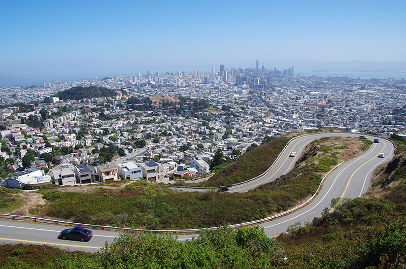 San Francisco - Vue des Twin peaks