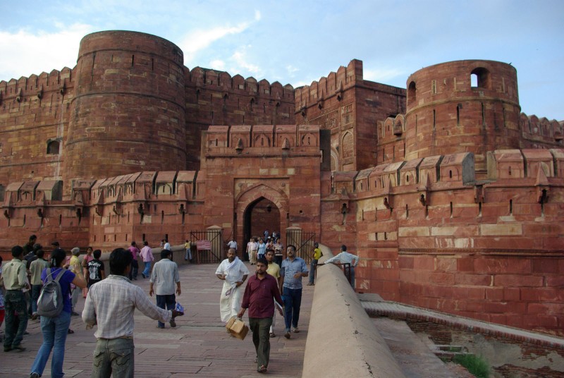Agra fort rouge 