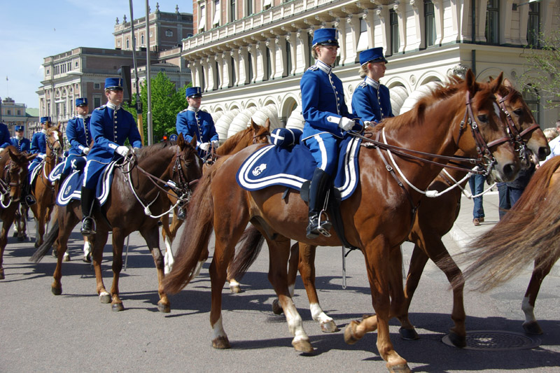 Stockholm - parade de la garde royale